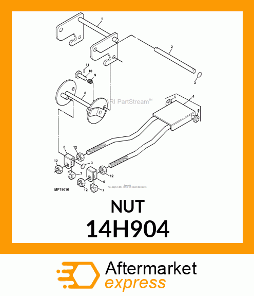 NUT, HEX JAM 14H904