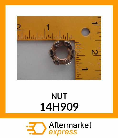 NUT, HEX SLOTTED 14H909