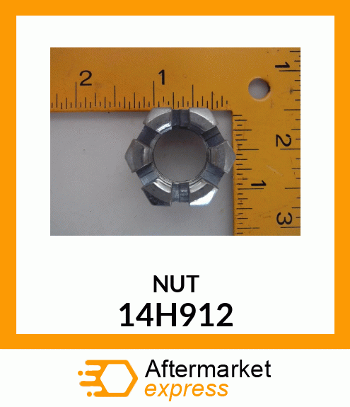 NUT, HEX SLOTTED 14H912