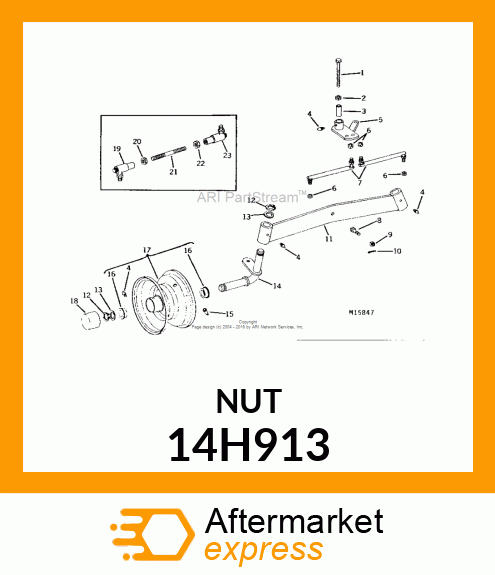 NUT, HEX JAM 14H913