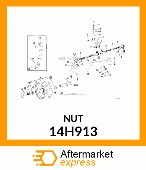 NUT, HEX JAM 14H913