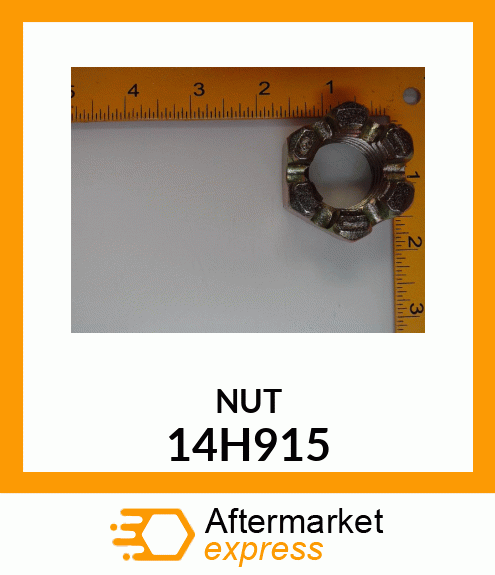 NUT, HEX SLOTTED 14H915