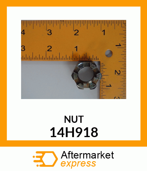 NUT, HEX SLOTTED 14H918