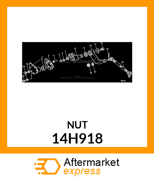 NUT, HEX SLOTTED 14H918