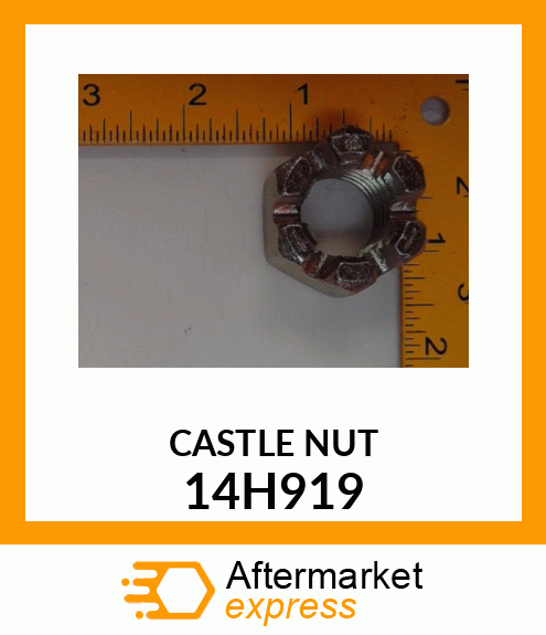 NUT, HEX SLOTTED 14H919