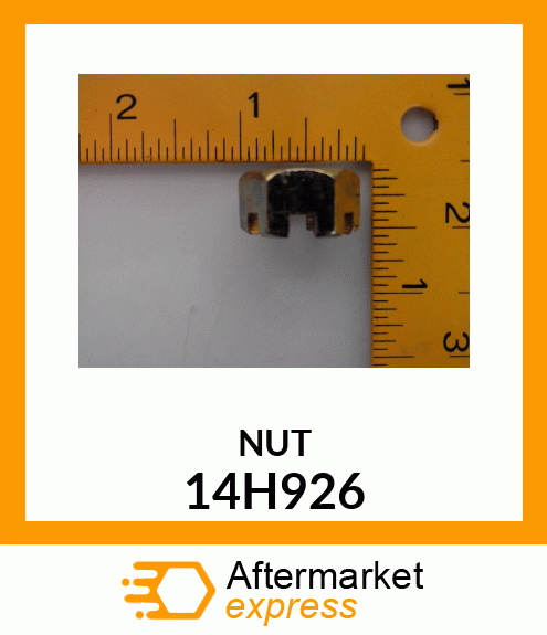 NUT, HEX SLOTTED 14H926