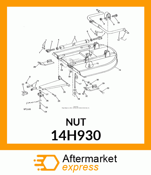 NUT, HEX JAM 14H930