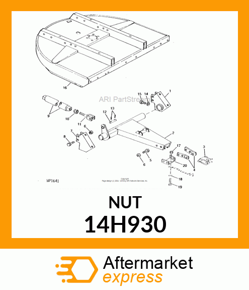 NUT, HEX JAM 14H930