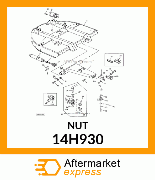 NUT, HEX JAM 14H930