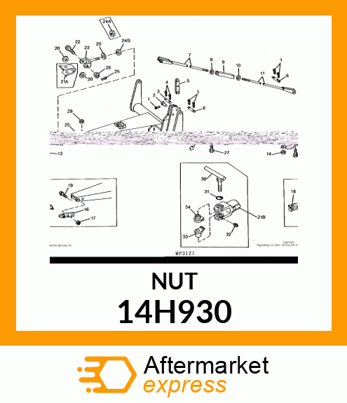 NUT, HEX JAM 14H930