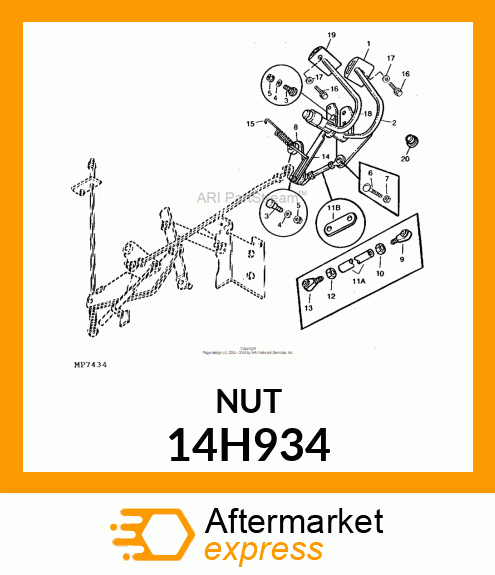 NUT, HEX JAM 14H934