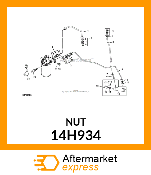 NUT, HEX JAM 14H934