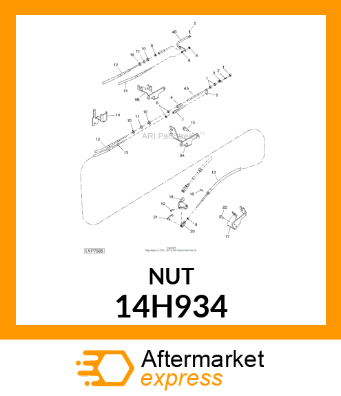 NUT, HEX JAM 14H934