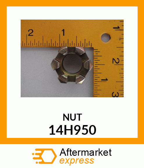 NUT, HEX THICK SLOTTED 14H950