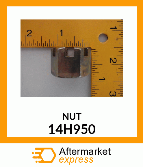 NUT, HEX THICK SLOTTED 14H950