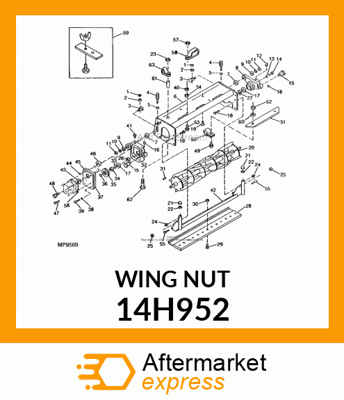 NUT, FORGED WING 14H952