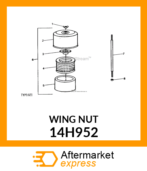 NUT, FORGED WING 14H952