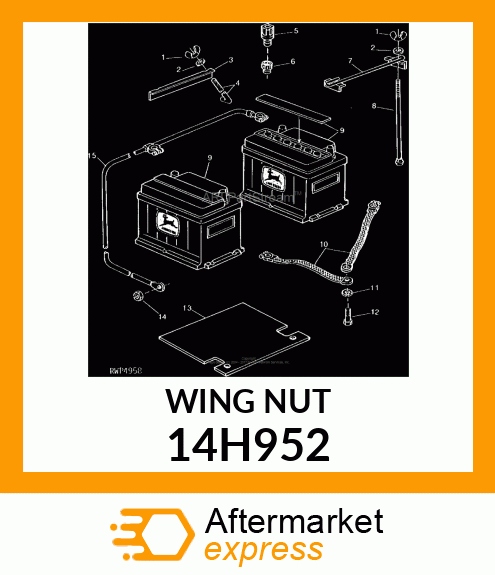 NUT, FORGED WING 14H952