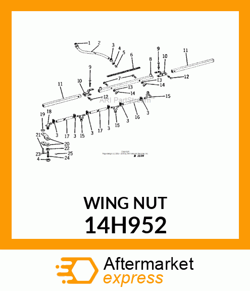 NUT, FORGED WING 14H952