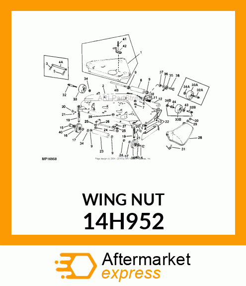 NUT, FORGED WING 14H952