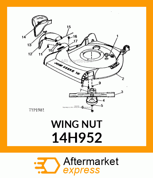 NUT, FORGED WING 14H952