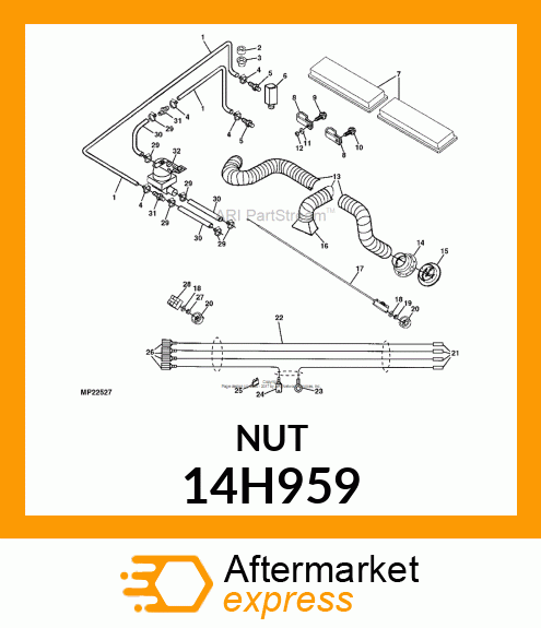 NUT, HEAVY HEX 14H959