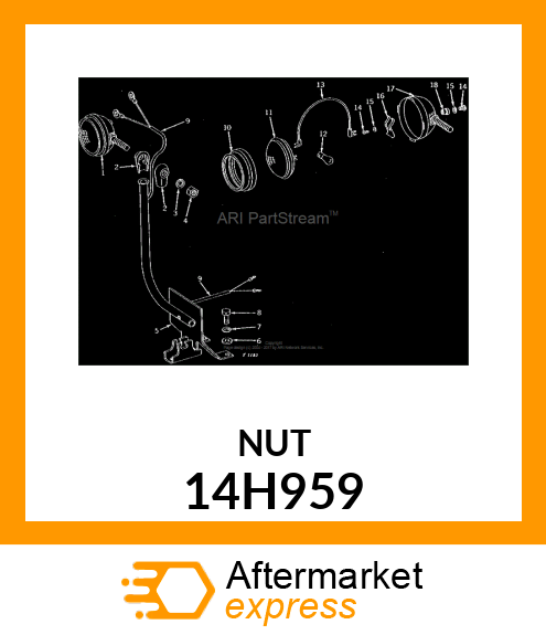 NUT, HEAVY HEX 14H959