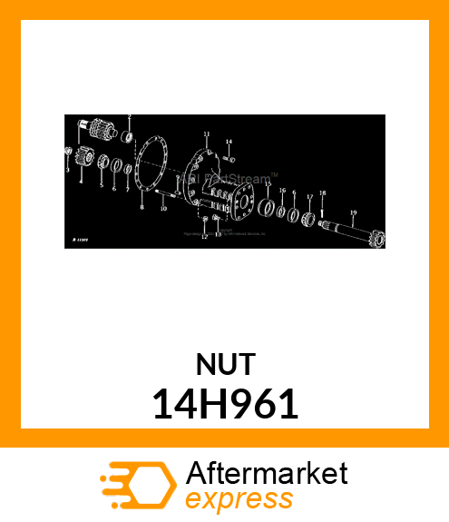 NUT, HEAVY HEX 14H961