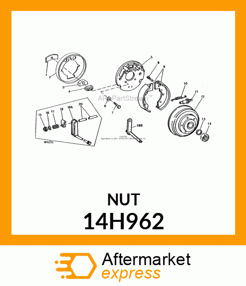 NUT, HEX 14H962