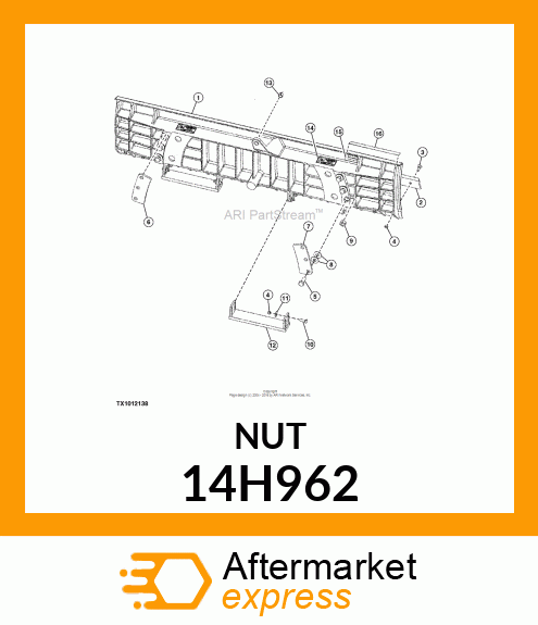 NUT, HEX 14H962