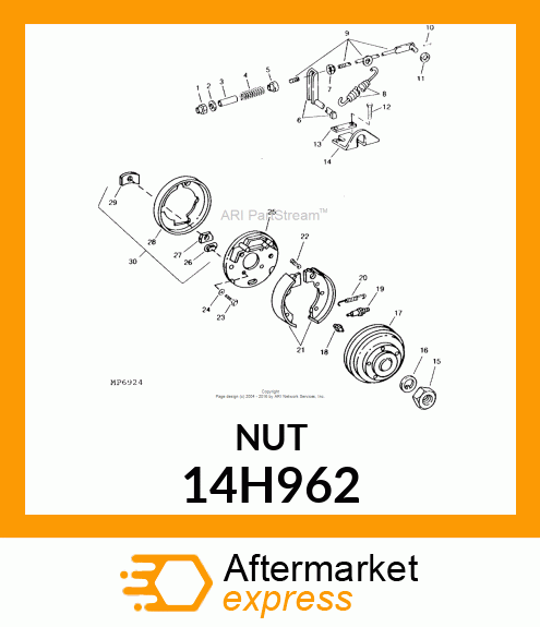 NUT, HEX 14H962