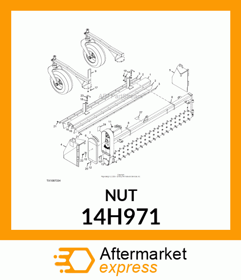 NUT, HEAVY HEX JAM 14H971