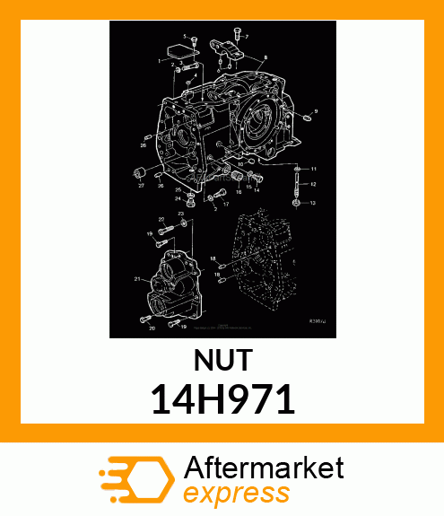 NUT, HEAVY HEX JAM 14H971