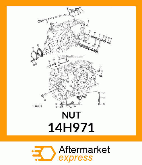 NUT, HEAVY HEX JAM 14H971