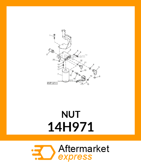 NUT, HEAVY HEX JAM 14H971