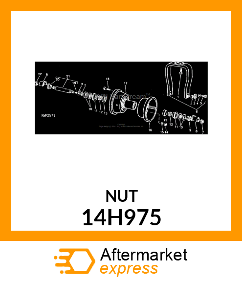 NUT, HEX JAM 14H975