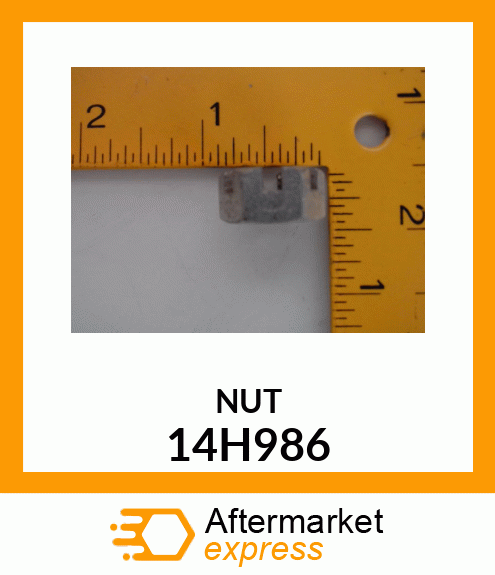 NUT, HEX SLOTTED 14H986