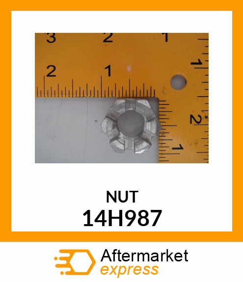 NUT, HEX SLOTTED 14H987