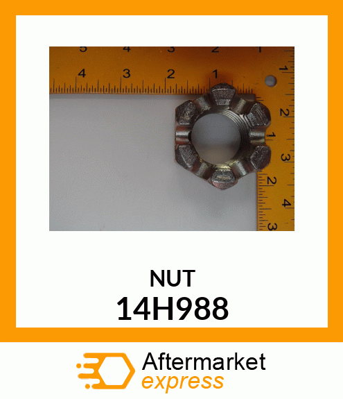 NUT, HEX SLOTTED 14H988