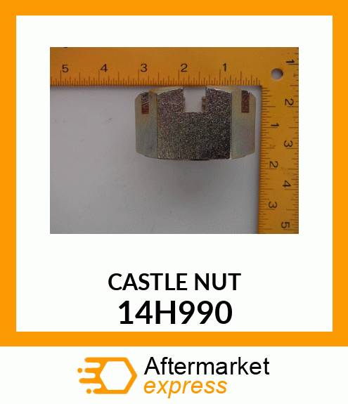 NUT, HEX SLOTTED 14H990