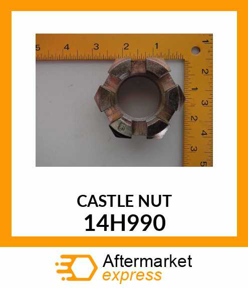 NUT, HEX SLOTTED 14H990