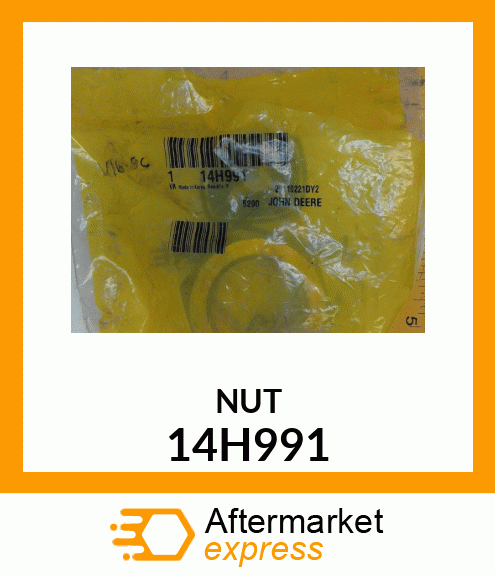 NUT, HEX SLOTTED 14H991