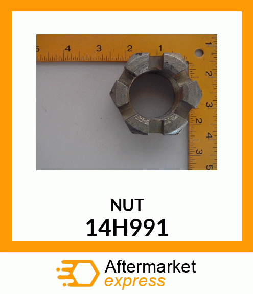 NUT, HEX SLOTTED 14H991