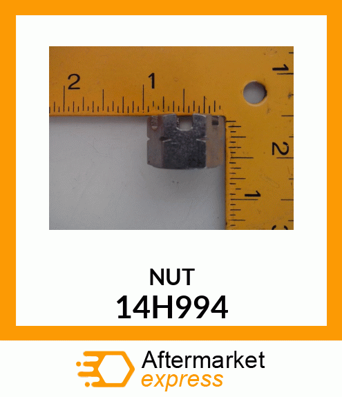 NUT, HEX THICK SLOTTED 14H994