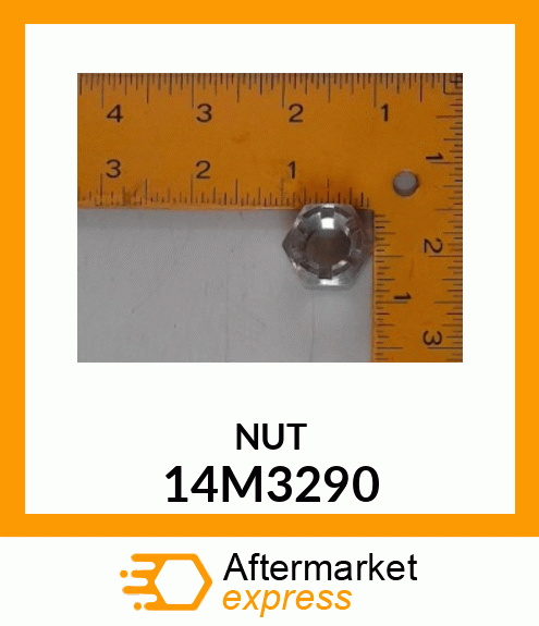 NUT, METRIC HEX SLOTTED 14M3290