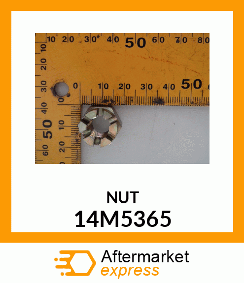 NUT, METRIC HEX SLOTTED 14M5365