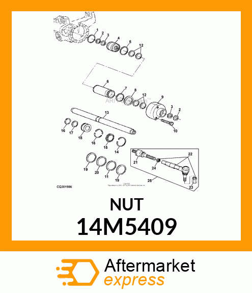 NUT, METRIC, THIN HEX SLOTTED 14M5409