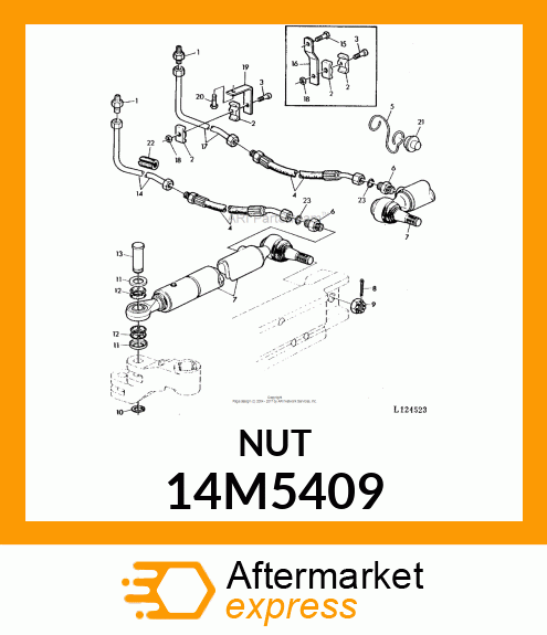 NUT, METRIC, THIN HEX SLOTTED 14M5409