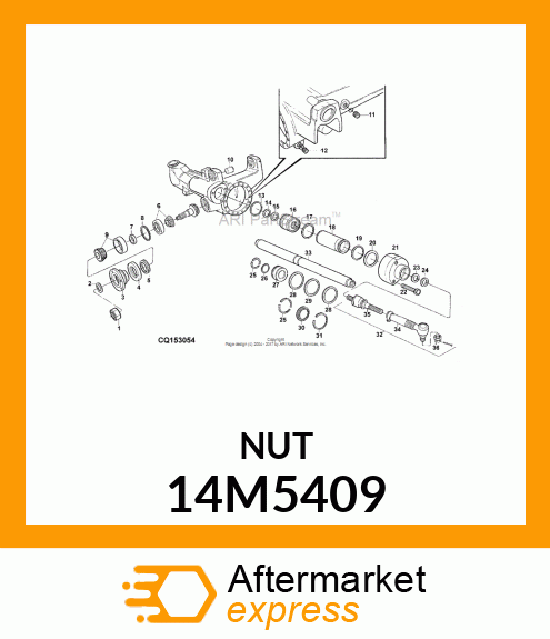 NUT, METRIC, THIN HEX SLOTTED 14M5409