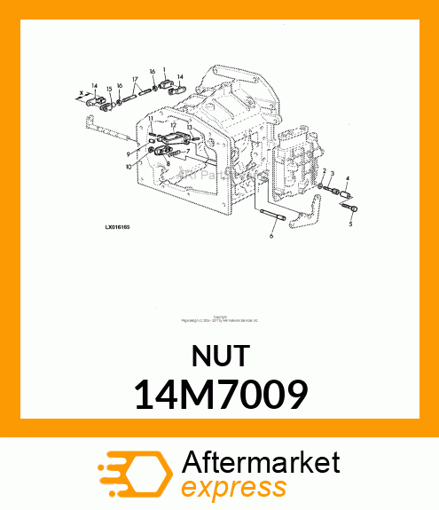 NUT, METRIC, HEX 14M7009